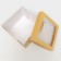 The box is folding, the lid is, with a window, craft, 30 x 30 x 20 cm