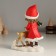 Souvenir Polystone "Girl in red with a deer" 10x6x13 cm