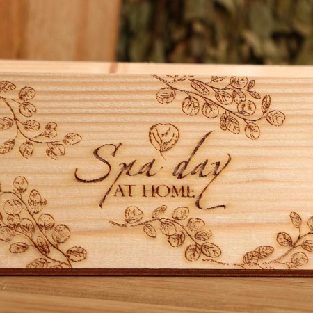 Wooden box "Spa Day at Home", 24.5 × 14 × 8 cm, mix-6