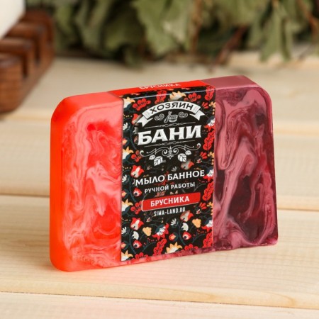 SPA soap - care for the bathhouse and sauna "Bathroom owner" Brusnika, bath fun 80 grams