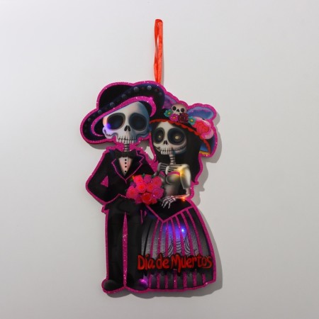 Decorative luminous jewelry (suspension) "Happy couple" 36.5x24 cm-5