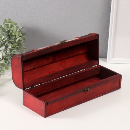 Casket Wood for a bottle of "Meridians" 35x12x12 cm mix-3