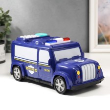 Piggy bank plastic for coins and bills 
