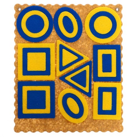 Developing game "Larchik Lights", yellow-blue color-3