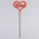 Topper wooden "love" red 12x11 cm