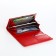 Women's wallet on magnets, red color