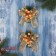 Jewelry decoration "composition on the Bange" (set 2 pcs) berries, 13x15 cm