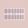 Manicure films, 14 pcs, with sparkles, beige color