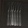 Plastic disposable knife "premium", 18 cm, transparent color, set of 6 pcs/pc.