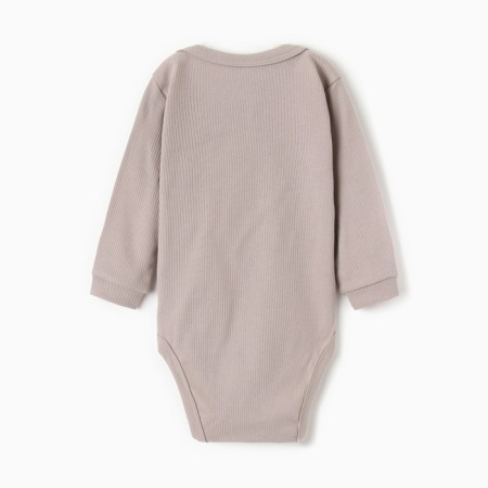 Body baby with long sleeve, gray color, height 74-4