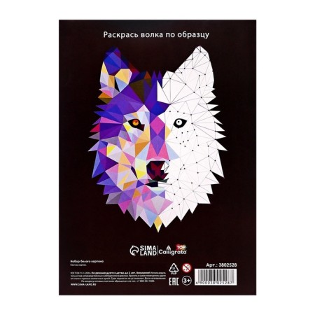 Cardboard White A4, 6 sheets, premium talent school, mercenary, block 370 g/m2-5
