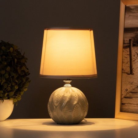 Pobeo desktop lamp 1x40W E14 gray 14.5x14.5x24cm-1