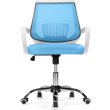Children's armchair Ergoplus metal/fabric, chrome/blue 61x55x84 cm-2