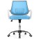 Children's armchair Ergoplus metal/fabric, chrome/blue 61x55x84 cm