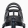 Dog muzzle No. 1 with a tripartite strap, rubber, DN 6 cm, ohm 22 cm, black