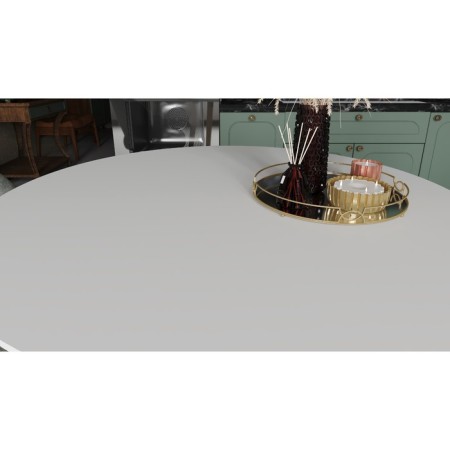 Dining table "Morgan", 900 × 900 × 756 mm, white color / oak oak-2
