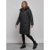 Coat insulated winter female, size 42, black color