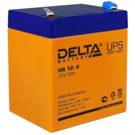 Battery Delta HR12-5, 12 V, 5 A/h