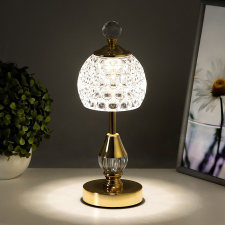 Table lamp sensory "Bailey" LED 10W battery gold 11x11x34.5 cm-3