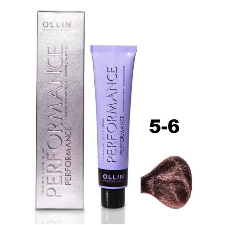 OLLIN PROFESSIONAL PERFORMANCE hair cream, tone 5/6 light brown-haired, 60 ml