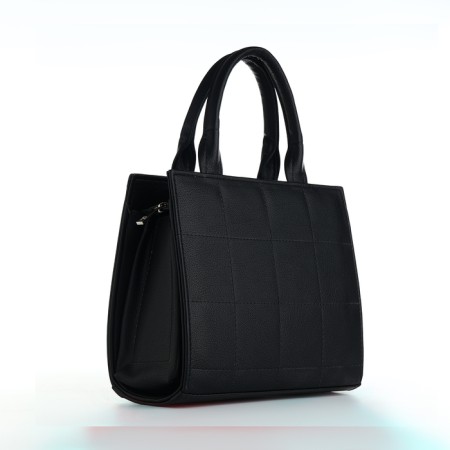 Female bag Textura, tout, average size, black color-1