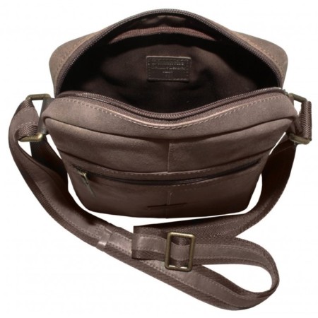 Male bag with lightning, brown color-1