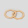 Handles for the bag are wooden, d = 10.5, 13.5 × 13.5 cm, 2 pcs, beige color