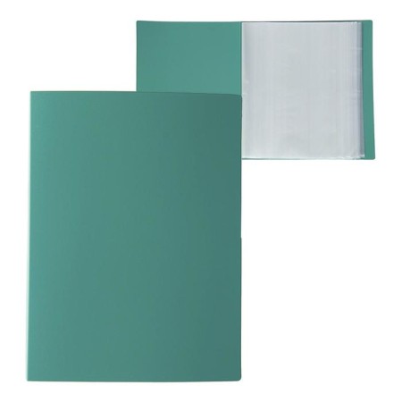 Folder with 100 A4 inserts, 700 μm, calligrata, texture "sand", green