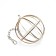 The hay feeder is a metal sphere, 8 x 8 x 15 cm