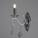 Sconces A3809/1W WT+CR white/chrome/Crystal 1x40W E14 24x10x32.5cm