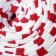 Knitted yarn secondary 90% cotton, 10% p/e, 100m/450 ± 50 g (white-red strip)
