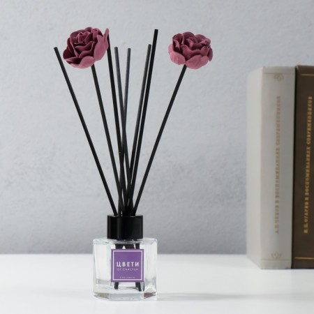 Fibrous sticks for aromadifuzor "Lilac flowers" set 2 flowers + 6 sticks-1