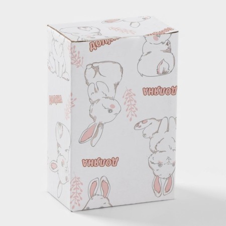 Ring for napkins "Bunny in gold", 7.5 × 3.5 × 11.5 cm, white color-3