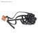 A muzzle leather mesh with jumper No. 4, rottweiler (length of 9 cm, muzzle 34 cm),