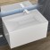 Walked shells Uperwood Lotus 80 cm, rectangular, white matte