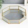 Standing interior glass with a mirror "polyhedron. Drops" 28x28x5.5 cm