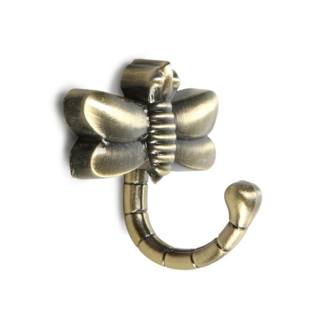 Furniture hook Cappio Dragonfly, one -rod, bronze