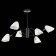 Ceiling EVOLUCE lamp. Sle103602-06. Satta. 6x40 watts, E14, 89x89x53.5 cm, black color, gold