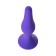 Anal plug "Pitches-fire", size S, silicone, purple, 11.3 cm