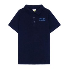 Polo for the boy Let’s Go, height 122 cm, the color is dark blue
