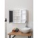 Hilton Premium Right bathroom set, white color