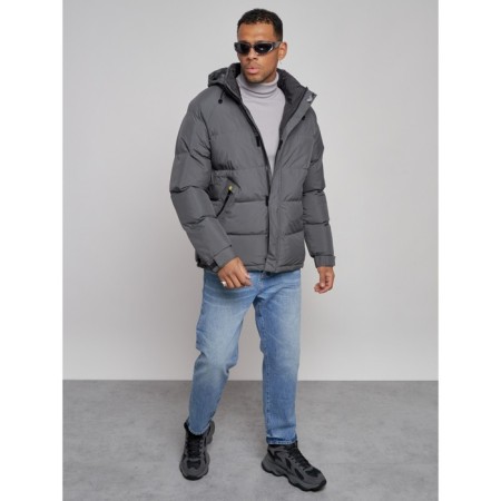Sports Bologna male winter, size 48, gray color-9