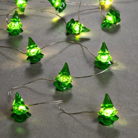 Garland “thread” 2 m Rosa with nozzles “Christmas tree”, IP20, silver thread, 20 LED, glow warm white, 2 modes, AAX2