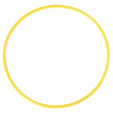 Hoop, diameter 60 cm, yellow color