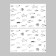 Sticking plastic interior black "fish" set 2 sheets 40x60 cm