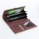Women's wallet on the button, pink color
