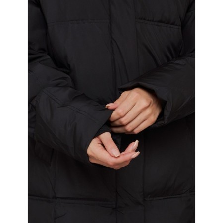 Coat insulated winter female, size 42, black color-15
