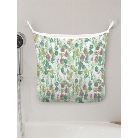 Organizer in a bath on suction cups "Forest Flora", for storing toys and trifles, size 33x39 cm