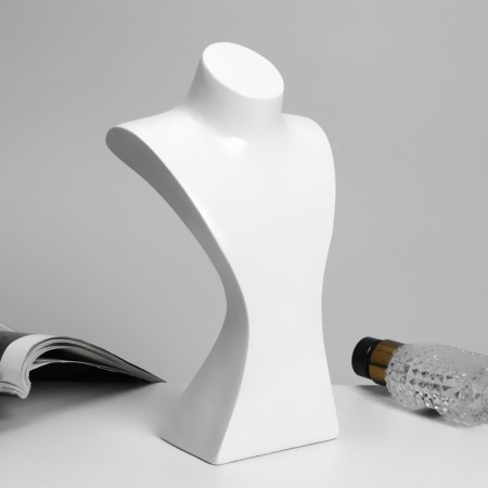 Bust for jewelry 14 × 11 × 23, white color-2