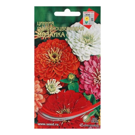 Seeds of Tsinniy flowers daily "mosaic", mixture, 37 pcs-2